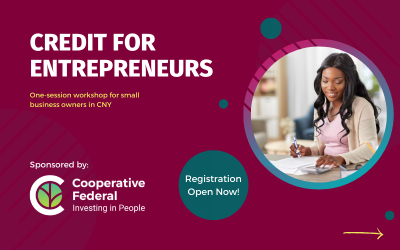 Credit Building for Entrepreneurs from WISE is on May 22nd. Register for free today