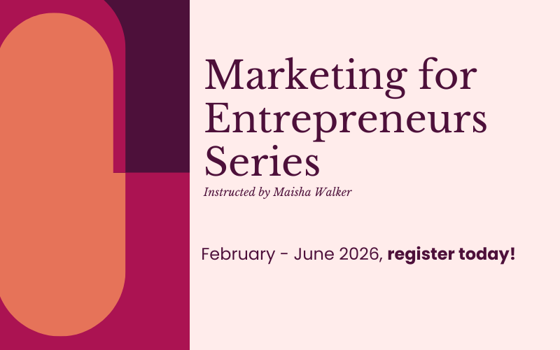 Marketing for entrepreneurs 2026 series