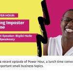 Graphic promoting Power Hour with bigibi haile