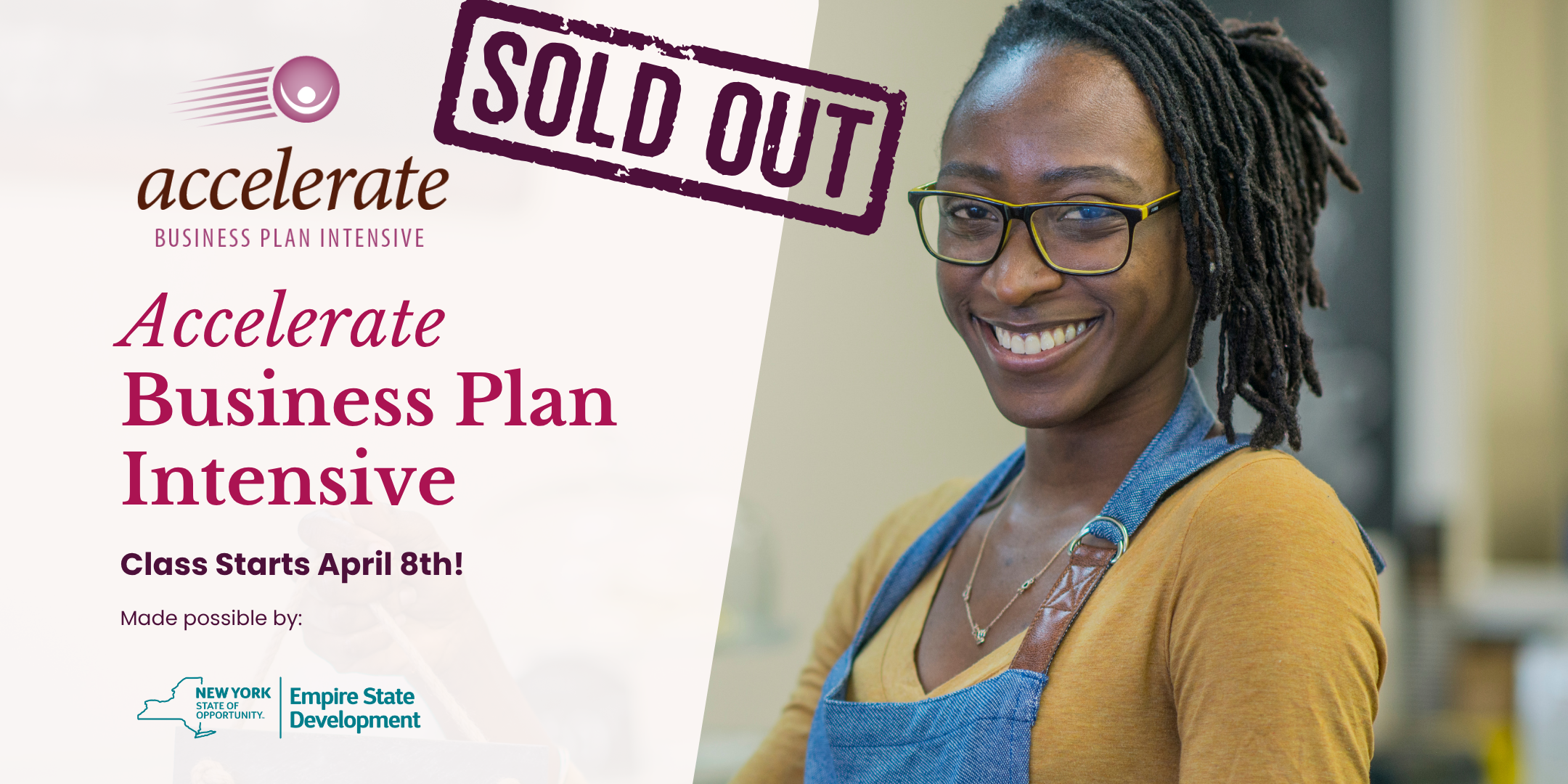 Accelerate Business Plan Intensive Spring 2026 is full. Application is now closed.